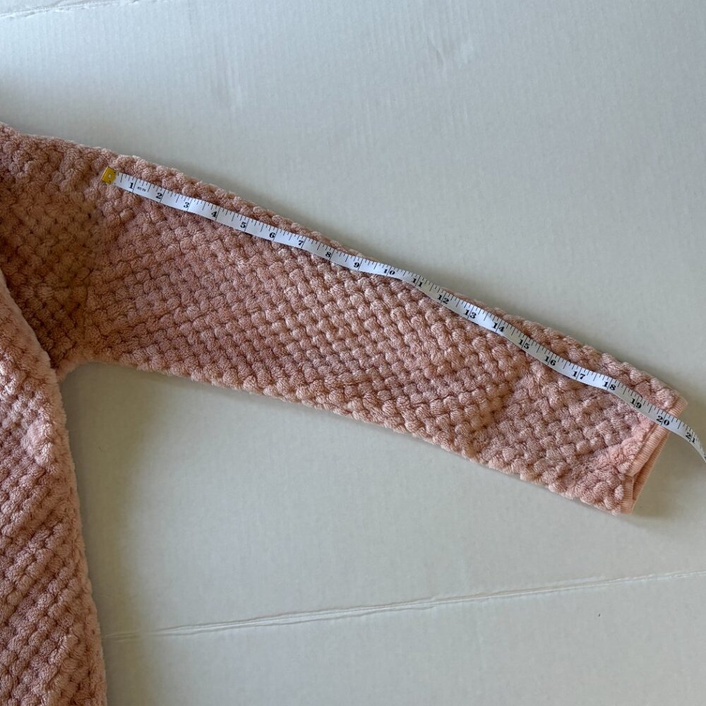 Simply Southern Women Large Pink Sherpa Pullover Fleece Snap Neck Cozy‎ Soft - Picture 8 of 8